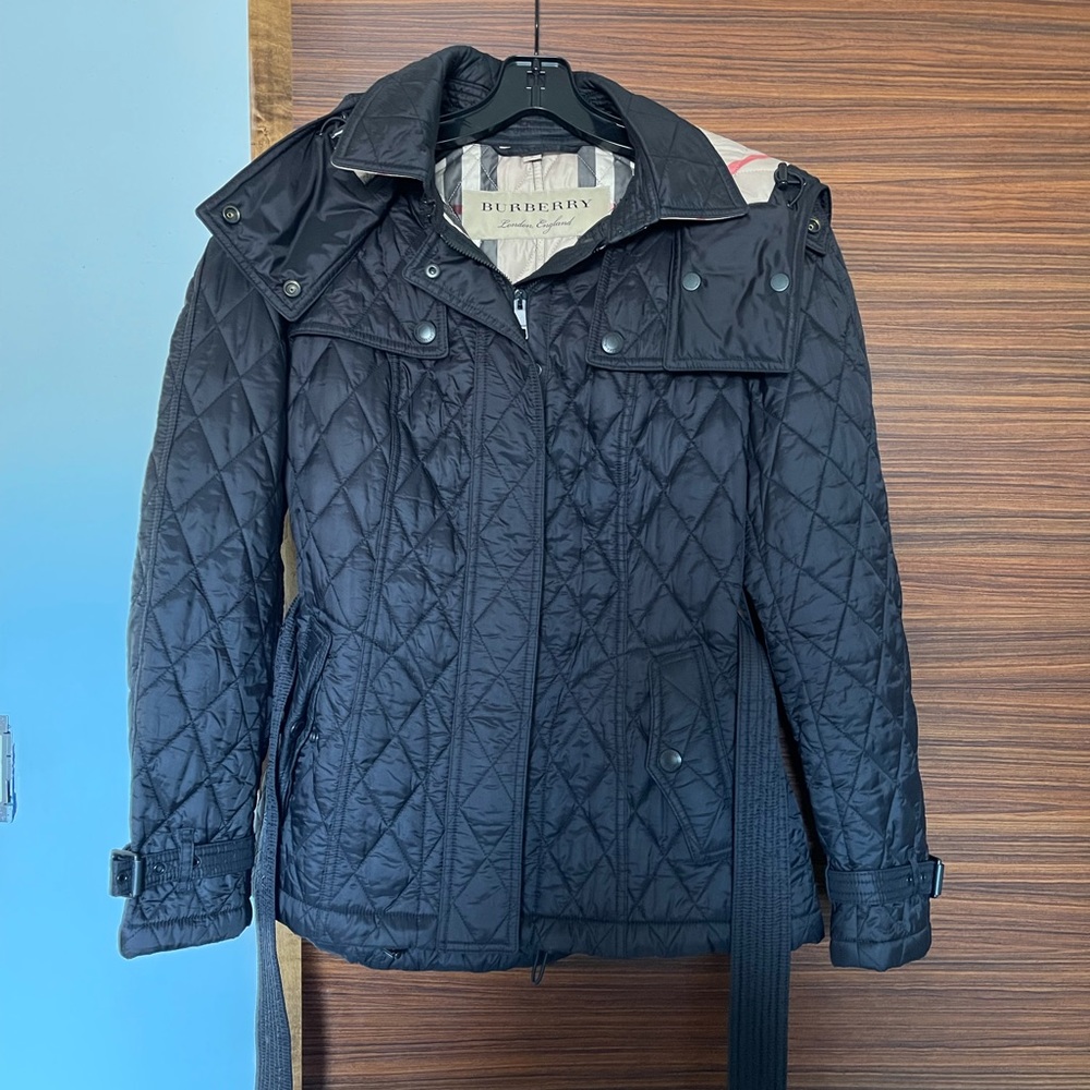 Burberry Quilted Jacket with Hood